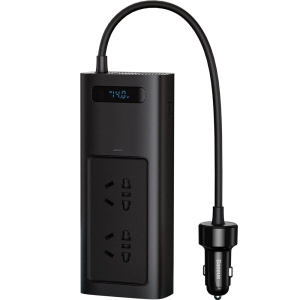 اینورتر 150 وات و شارژر فندکی فست شارژ ماشین بیسوس BS-CI15