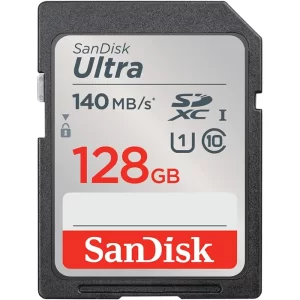 کارت حافظه 128 گیگابایت SD با سرعت 140 مگابایت سندیسک Ultra
