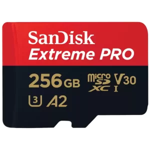 کارت حافظه 256 گیگابایت میکرو اس‌دی با سرعت بالا سن دیسک Extreme Pro 4k