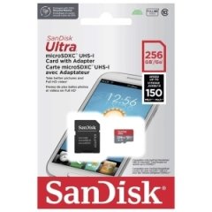کارت حافظه میکرو‌اس‌دی 256 گیگابایت با سرعت بالا سن دیسک Ultra A1