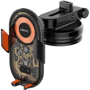 هولدر و شارژر بی سیم چرخشی 360 درجه داخل خودرو 15 وات الدنیو MA30-1