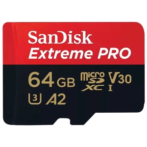 کارت حافظه 64 گیگابایت میکرو اس‌دی با سرعت بالا سن دیسک Extreme Pro 4k
