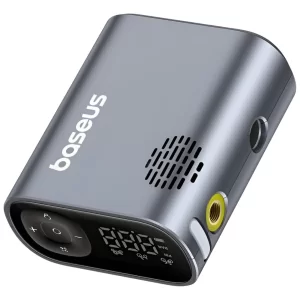 پمپ باد دیجیتالی شارژی دوچرخه و موتورسیکلت‌ با چراغ قوه قابل حمل بیسوس C11169000121-00
