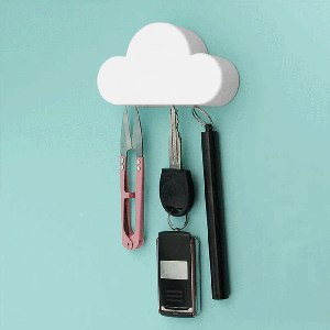 جاکلیدی فانتزی طرح ابر KEY HOLDER