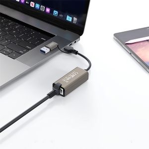 مبدل تایپ‌ C و USB 3.0 به پورت شبکه ایکس او HUB018