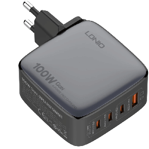شارژر دیواری شارژ سریع 100 وات USB و Type-C الدنیو  Q408