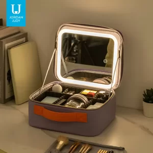 کیف لوازم آرایشی جوردن و جودی JORDAN & JUDY مدل PT068 با آینه چراغ‌ دار شارژی