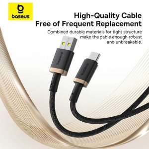 کابل USB به Type-C فست شارژ 60 وات 2 متری بیسوس CB000120