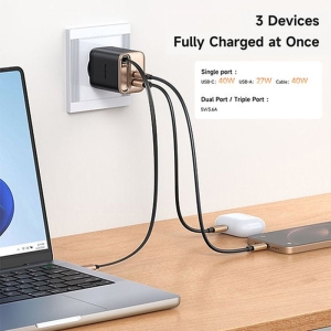 شارژر دیواری USB تایپ‌سی 40 وات مک دودو Ch-428 با کابل تایپ سی