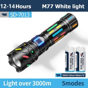 چراغ قوه شارژی ضدآب اسمایلینگ شارک SD-7013