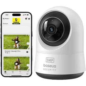 دوربین مداربسته هوشمند 3K بیسوس P1 Pro با چرخش 360 رجه