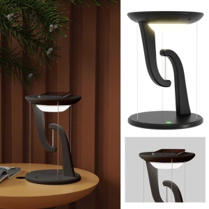 چراغ مطالعه LED رومیزی هوشمند و شارژر بی‌سیم
