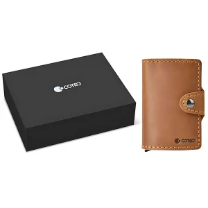 کیف پول مردانه چرمی کوتسی COTECi مدل OT-014 ضد سرقت