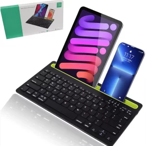 کیبورد بی‌سیم شارژی با استند موبایل و تبلت Multi-Platform