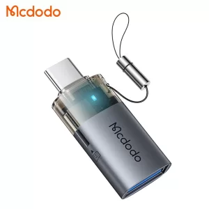 تبدیل USB به تایپ‌سی و کارت‌خوان میکرو اس‌دی مک‌دودو OT-7600