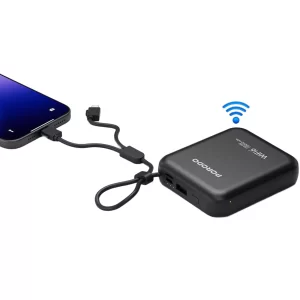 مودم همراه 4G LTE و پاوربانک 10000 با توان 22.5 وات پورودو PD-PBFCH064-BK