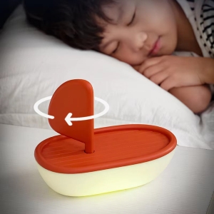 چراغ خواب فانتزی شارژی ZM-L-01 طرح قایق بادبانی