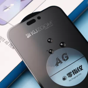 گلس آیفون 17 و آیفون 16 پرو کوزوم KUZOOM ULTRA HD ضدتعریق و بدون جاماندن اثر انگشت