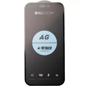 گلس آیفون 17 پرومکس کوزوم KUZOOM ULTRA HD ضدتعریق و بدون جاماندن اثر انگشت