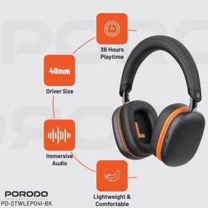 هدفون بلوتوثی 5.3 پورودو Porodo PD-STWLEP041-BK