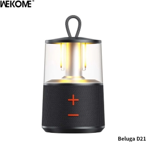اسپیکر بلوتوثی و چراغ کمپینگ قابل حمل وکوم WEKOME BELUGA D21