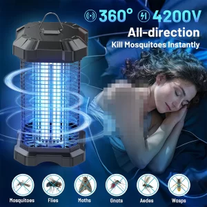 حشره کش برقی سقفی و رومیزی 4200 ولت 18 و1ت فضای باز JY-01C ضدآب
