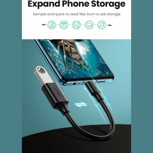 تبدیل او‌تی‌جی تایپ‌سی به USB3.0 15 سانتی‌متری یوگرین Ugreen US154 30701