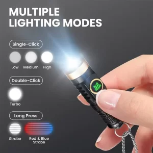 چراغ قوه کوچک TG3 یمائو Yemao YM-M10 گردنی با قابلیت افزایش طول