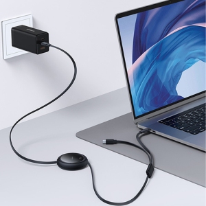 کابل جمع شونده تایپ سی به دو  تایپ‌سی 100 وات یک متری بیسوس Baseus CB000124/P10318602111