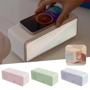 اسپیکر بلوتوثی، چراغ خواب و شارژر بی سیم PAINTING LIGHT SPEAKER F05