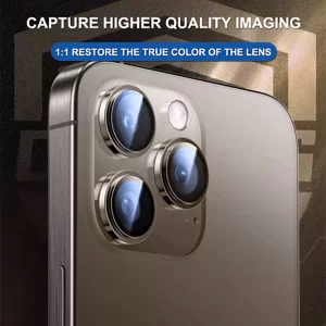 محافظ لنز دوربین آیفون 16 و آیفون 16 پلاس دور فلزی لیتو Lito Titanium AR