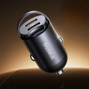 شارژر فندکی فست شارژ ماشین تایپ سی 30 وات بیسوس Baseus C00035001121-03