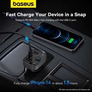شارژر فندکی و پخش کننده بلوتوث بیسوس Baseus S-09 Lite C10762300113-00