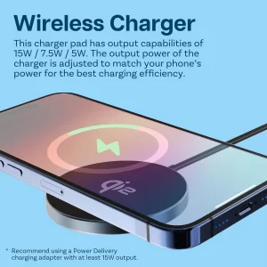 شارژر وایرلس فست 15 وات بیسوس Baseus Simple Mini4