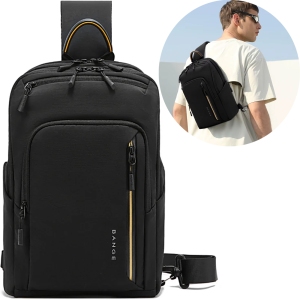 کیف کراس بادی مردانه بنج BANGE BG-7868 ضدآب مناسب تبلت 9.5 اینچ