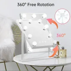 خرید آینه آرایشی رومیزی با چراغ LED گرین لاین