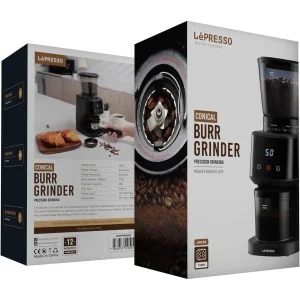 آسیاب قهوه لپرسو Lepresso مدل LPCFFM0028 دیجیتالی تایمردار
