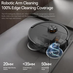 جارو رباتیک درما شیائومی Xiaomi اصل مدل X70 با قابلیت تی کشی
