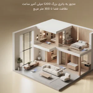 جارو رباتیک درما Deerma اصل مدل X80 با قابلیت تی کشی