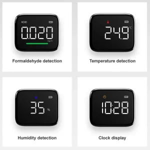 مانیتور کیفیت هوا آتومن ATuMan اصل مدل HF1 سنجش دما، رطوبت و ساعت