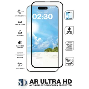 گلس آیفون 16 پرومکس مکسول Maxwell مدل AR Ultra HD سه بعدی