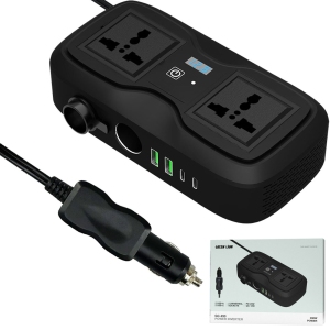 اینورتر فندکی خودرو گرین لاین Green Lion مدل GC-233 توان 200 وات