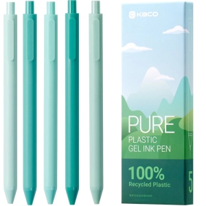 خودکار ژله ای مشکی کاکو KACO مدل K1015 نوک 0.5 میلی‌متری 5 عددی