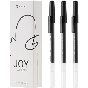 خودکار ژله ای مشکی کاکو KACO مدل JOY نوک 0.5 میلی‌متری 10 عددی