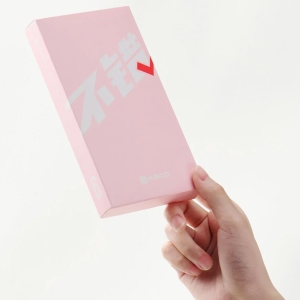 خودکار ژله ای مشکی کاکو KACO مدل PINK GEL نوک 0.5 میلی‌متری 6 عددی
