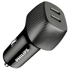 شارژر فندکی فست شارژ فیلیپس Philips مدل DLP5522C توان 60 وات