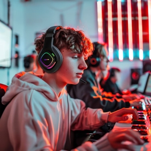 هدست گیمینگ سیمی گرین لاین Green Lion مدل GP32X با نور RGB