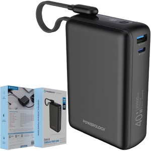 پاور بانک 20000 پاورولوژی Powerology مدل PPBAM22BK توان 40 وات