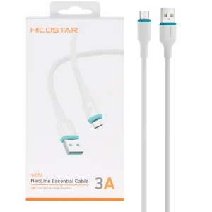 کابل میکرو یو اس بی 3 آمپر هایکو استار HICOSTAR مدل 116M یک متر
