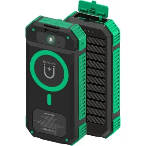 پاور بانک 20000 وایرلس خورشیدی گرین لاین Green Lion مدل GL-PX81 با چراغ قوه